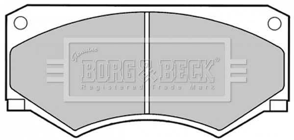 BORG & BECK Комплект тормозных колодок, дисковый тормоз BBP1056
